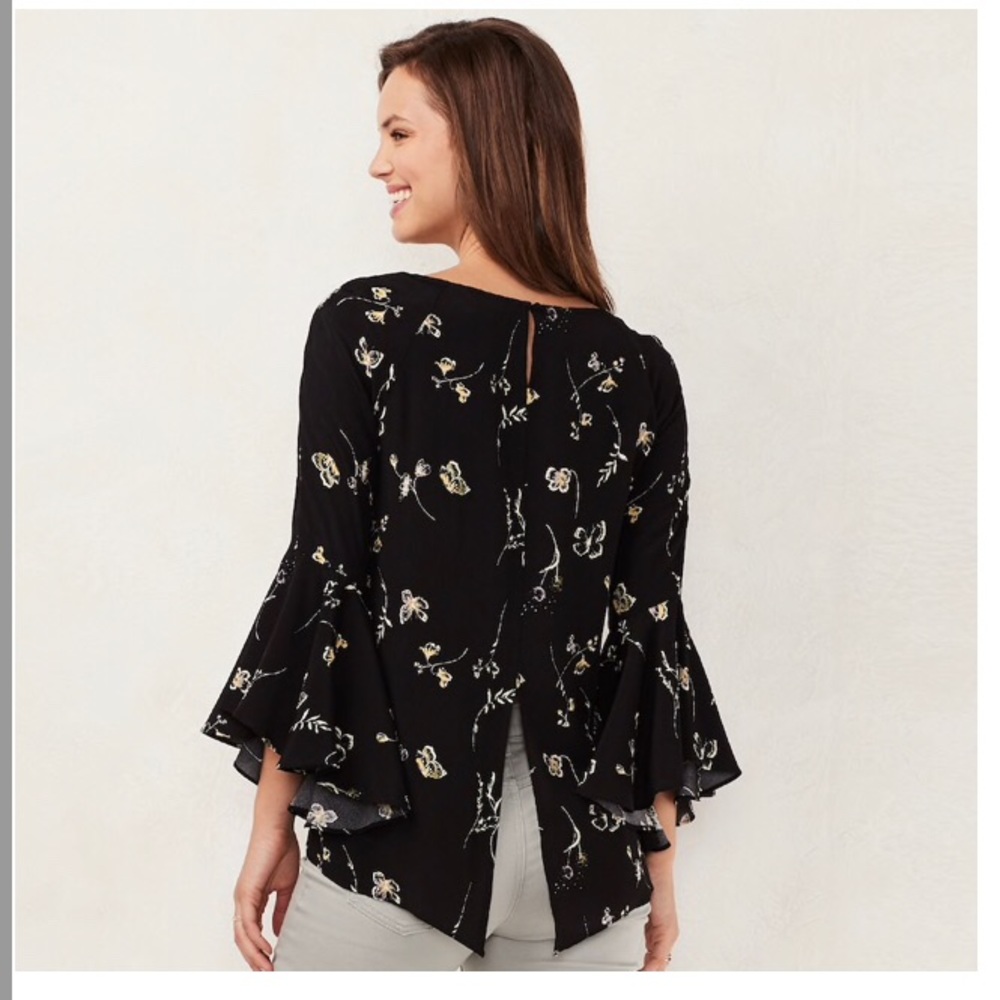 Lauren Conrad Bell sleeves shirt